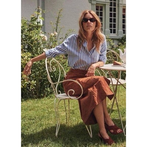 NWT Size MP - The Bennet Buttondown Shirt by Maeve 100% Cotton (NWT US$ 98) - Picture 7 of 17